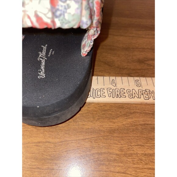 Universal Thread Women's Sport Sandals Size 8 Floral Coral Yellow Green Strappy - Picture 11 of 13